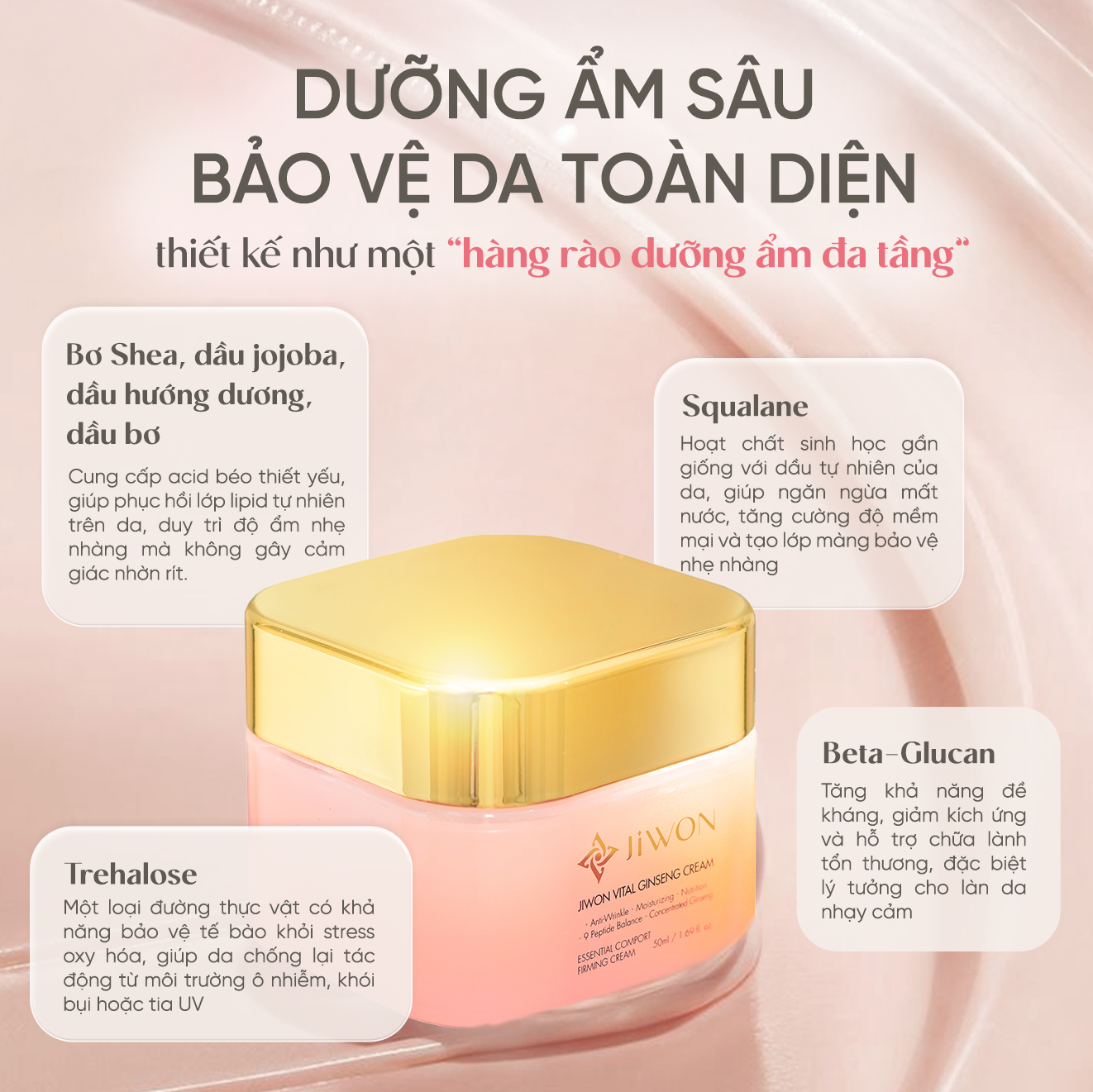  Kem dưỡng da JIWON Vital Ginseng Cream